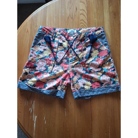 Sundance WOMENS SHORTS Floral Kalini Size M Linen/Cotton Blend Size M - Picture 1 of 6